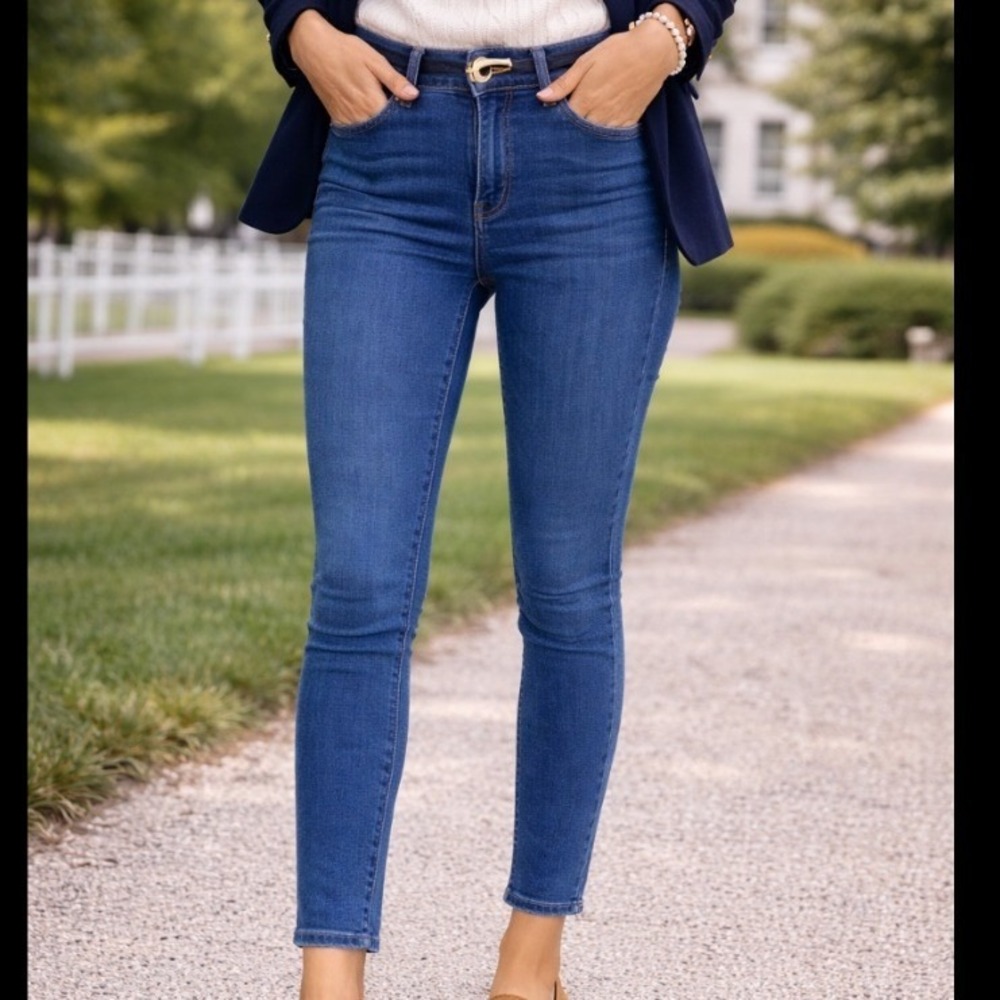 Denim Co Primark Womens‎ High Waisted Skinny Jeans Medium Wash Blue Size 4 US